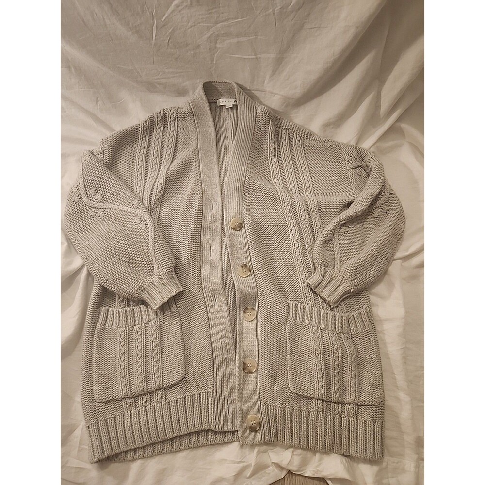 Rusty R Size 6 Grey Button Up Cardigan